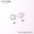 E-311 Xuping Joyería Moda Acero inoxidable Cobre dinero en forma de aretes pendientes